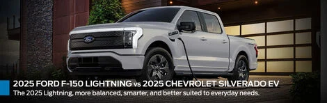 Comparison between the 2025 Ford F-150 Lightning and the 2025 Chevrolet Silverado EV