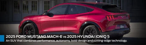 Comparisons between the 2025 Ford Mustang Mach-E and the 2025 Hyundai Ioniq 5