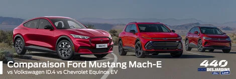 Ford Mustang Mach-E vs Volkswagen ID.4 vs Chevrolet Equinox EV : le meilleur VUS électrique