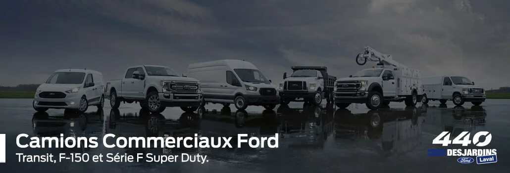 La gamme complète de camions commerciaux Ford : robustesse et productivité